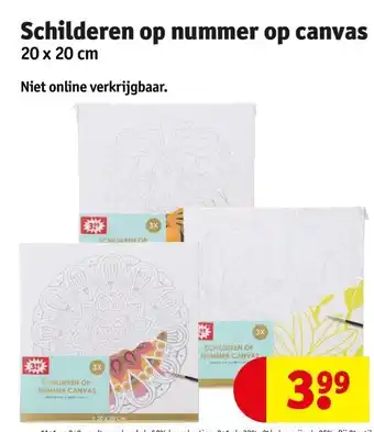Kruidvat Schilderen op nummer op canvas aanbieding