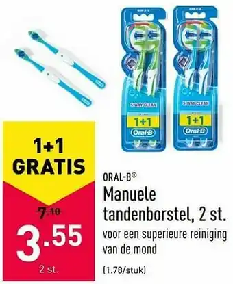 ALDI Manuele tandenborstel aanbieding
