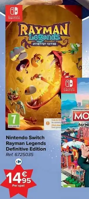 Nintendo switch rayman legends definitive edition