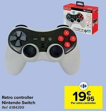 Carrefour Retro controller nintendo switch aanbieding
