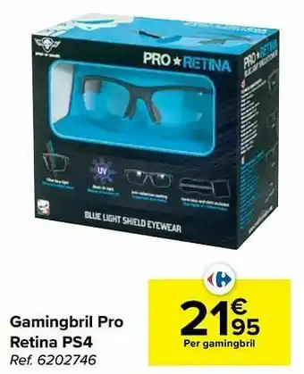 Carrefour Gamingbril pro retina ps4 aanbieding