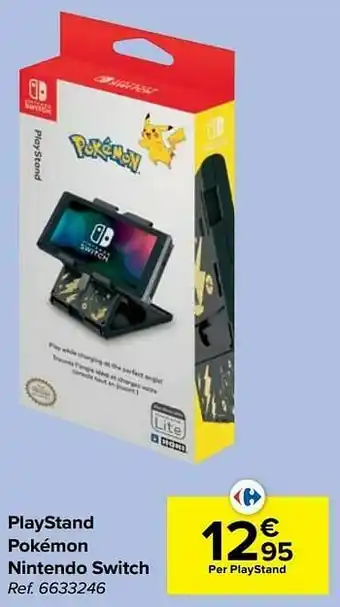 Carrefour Playstand pokémon nintendo switch aanbieding