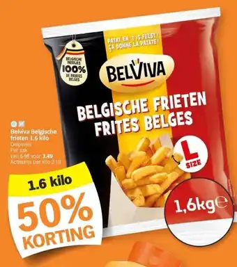 Albert Heijn Belviva Belgische frieten 1.6 kilo aanbieding