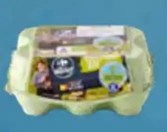 Carrefour Verse eieren bio 6 stuks aanbieding