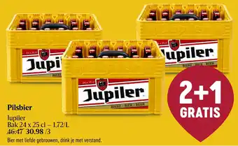 Delhaize Jupiler Pilsbier Bak 24 x 25cl aanbieding