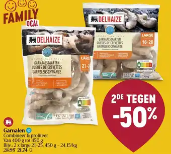 Delhaize Garnalen aanbieding