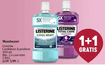 Delhaize Listerine Mondwater aanbieding