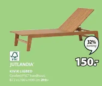 Jysk KIVIK LIGBED aanbieding