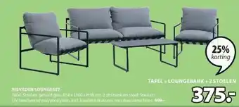 Jysk RISVEDEN LOUNGESET aanbieding