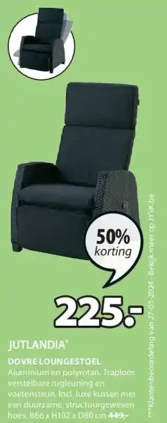 Jysk DOVRE LOUNGESTOEL aanbieding