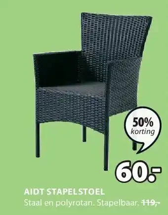Jysk AIDT STAPELSTOEL aanbieding