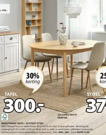 Jysk TAFEL aanbieding