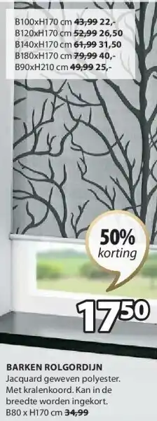 Jysk BARKEN ROLGORDIJN aanbieding