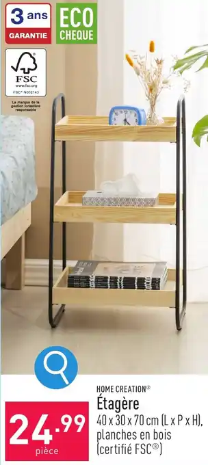 ALDI HOME CREATION Étagère aanbieding