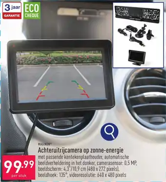 ALDI MAGINON Achteruitrijcamera op zonne-energie aanbieding