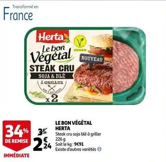 Auchan Le Bon Vegetal Herta aanbieding