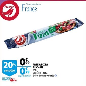 Auchan Pate A Pizza Auchan aanbieding