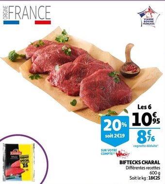 Auchan Biftecks Charal aanbieding