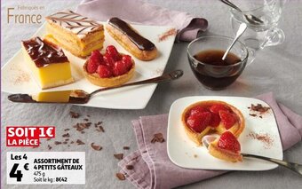 Auchan Assortiment de 4 Petits Gateaux aanbieding
