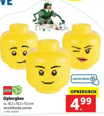 Lidl Opbergbox 10,2 x 10,2 x 11,5 cm aanbieding