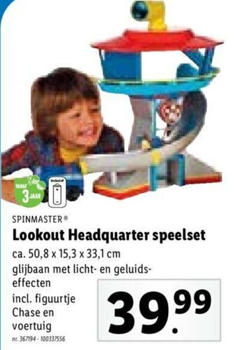Lidl Lookout Headquarter speelset aanbieding