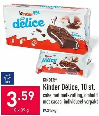 ALDI Kinder délice aanbieding