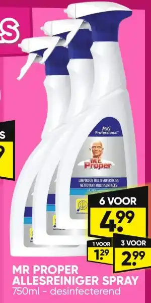 Big Bazar MR PROPER ALLESREINIGER SPRAY aanbieding
