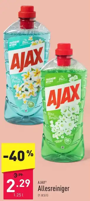 ALDI Ajax Allesreiniger 1,25L aanbieding