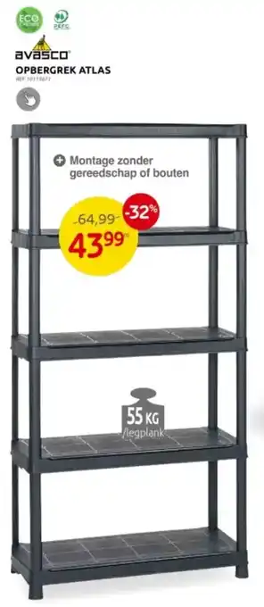 Brico AVASCO OPBERGREK ATLAS aanbieding