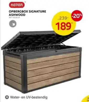 Brico OPBERGBOX SIGNATURE ASHWOOD aanbieding