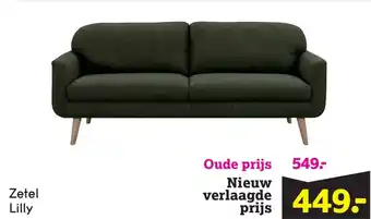 Leen Bakker Zetel Lilly aanbieding