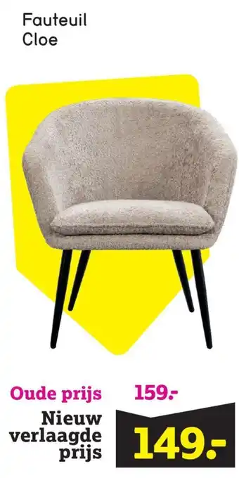 Leen Bakker Fauteuil Cloe aanbieding