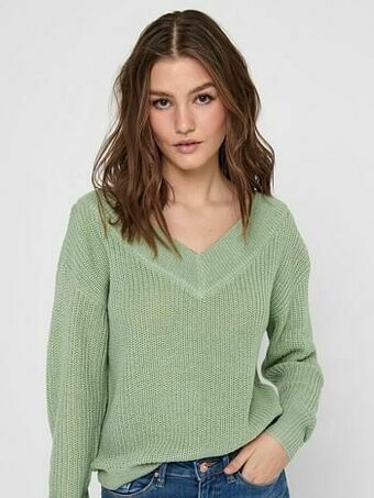 Berca Shoes Only Topje Melton Life Trui Ether Noos - Groen aanbieding