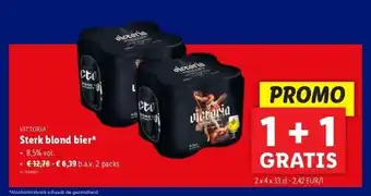 Lidl Sterk blond bier aanbieding