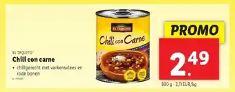 Lidl Chili con carne aanbieding