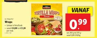 Lidl Wraps aanbieding