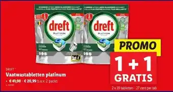 Lidl Vaatwastabletten platinum aanbieding