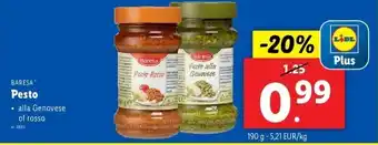 Lidl Pesto aanbieding