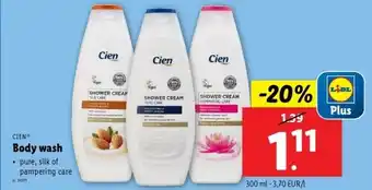 Lidl Body wash aanbieding