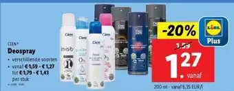 Lidl Deospray aanbieding