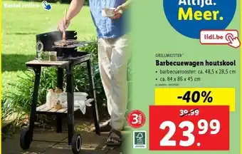 Lidl Barbecuewagen houtskool aanbieding