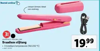 Lidl Draadloze stijltang aanbieding