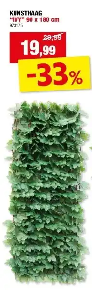 Hubo KUNSTHAAG “IVY” 90 x 180 cm aanbieding