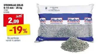 Hubo STEENSLAG GRIJS 6-14 mm - 25 kg aanbieding