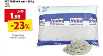 WIT ZAND 0-1 mm - 25 kg