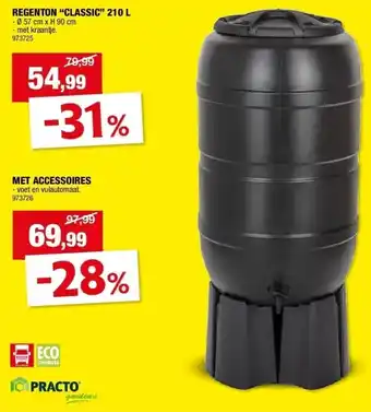 Hubo REGENTON “CLASSIC” 210 L aanbieding