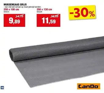 Hubo MUGGENGAAS GRIJS aanbieding