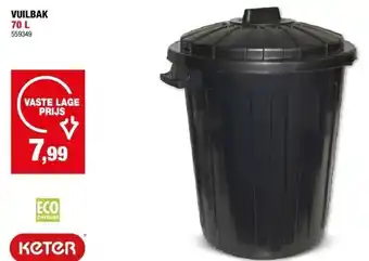 Hubo VUILBAK 70 L aanbieding