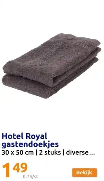 Action Hotel Royal gastendoekjes aanbieding