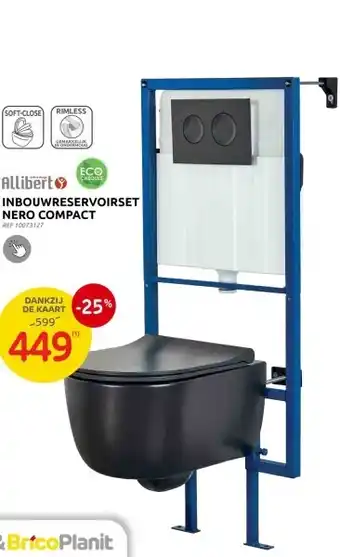 Brico INBOUWRESERVOIRSET NERO COMPACT aanbieding
